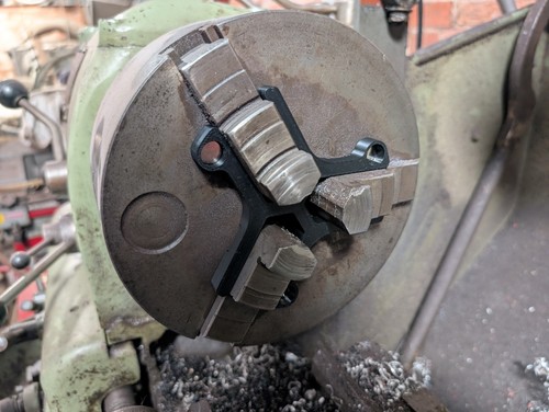 Lathe chuck spider jaw - chuck,