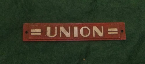 Union name plate ex - name,