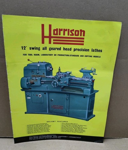 Harrison swing lathe - swing,