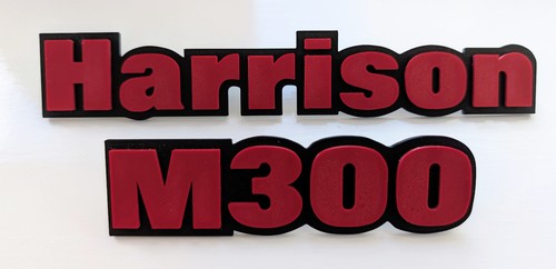 Harrison m300 lathe name - m300, badge